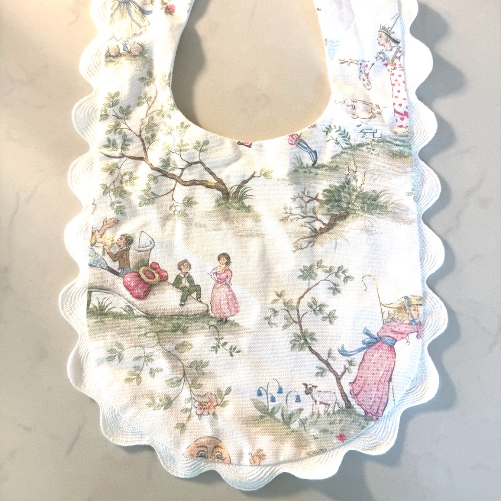 Caitlin Wilson Mother Goose Baby Bib